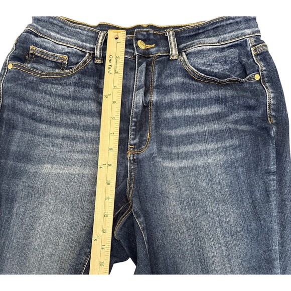 Judy Blue 14W Skinny Fit Capri Jeans Mid Rise Stretch Blue Wash Denim - Picture 4 of 10